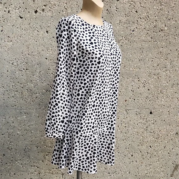 LOFT Heart Pattern Dress - Picture 4 of 12